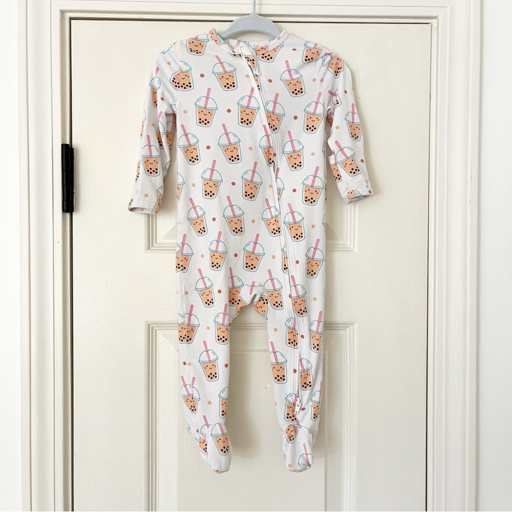 The Wee Bean 3-6m Bubble Tea Print bamboo sleeper